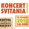 Benefičný koncert Svitania tento raz v kostole