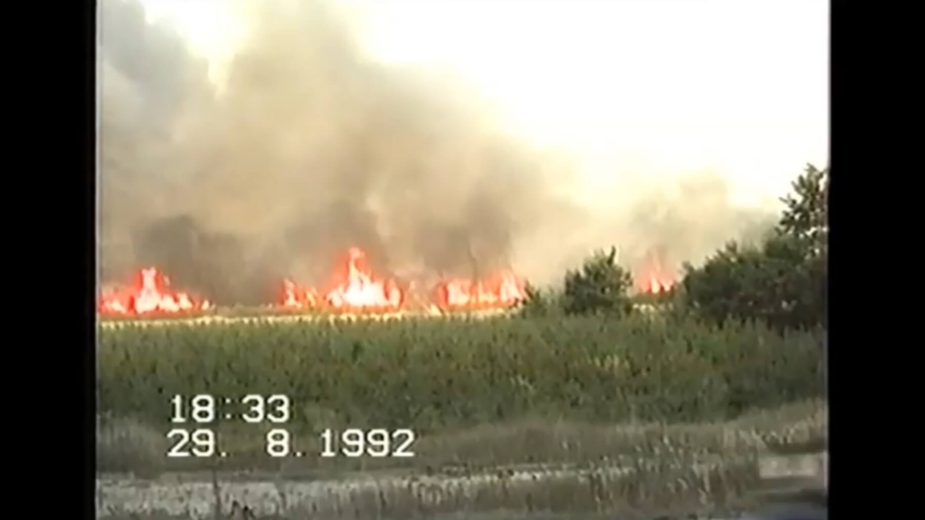 Lesný požiar - rok 1992