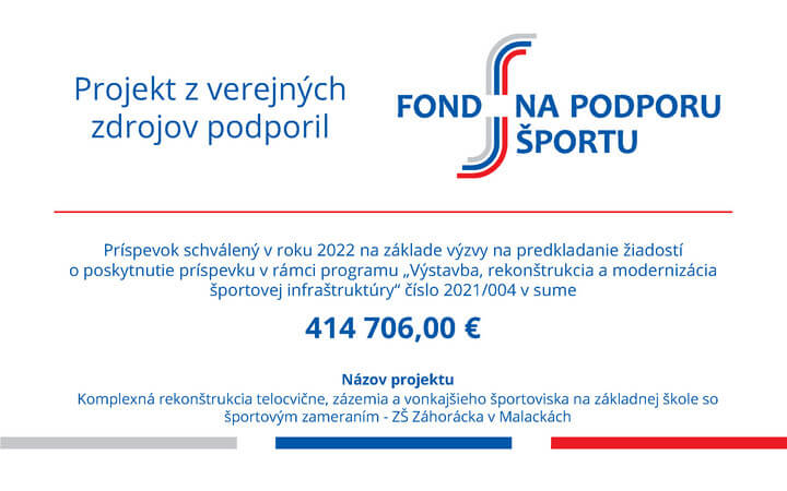 Fond na podporu športu - grafika